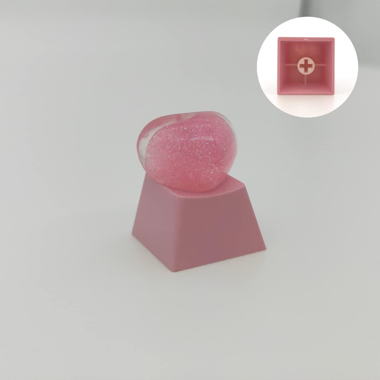 Tecla Personalizada Corazón Rosa PBT R4 para Teclado Mecánico