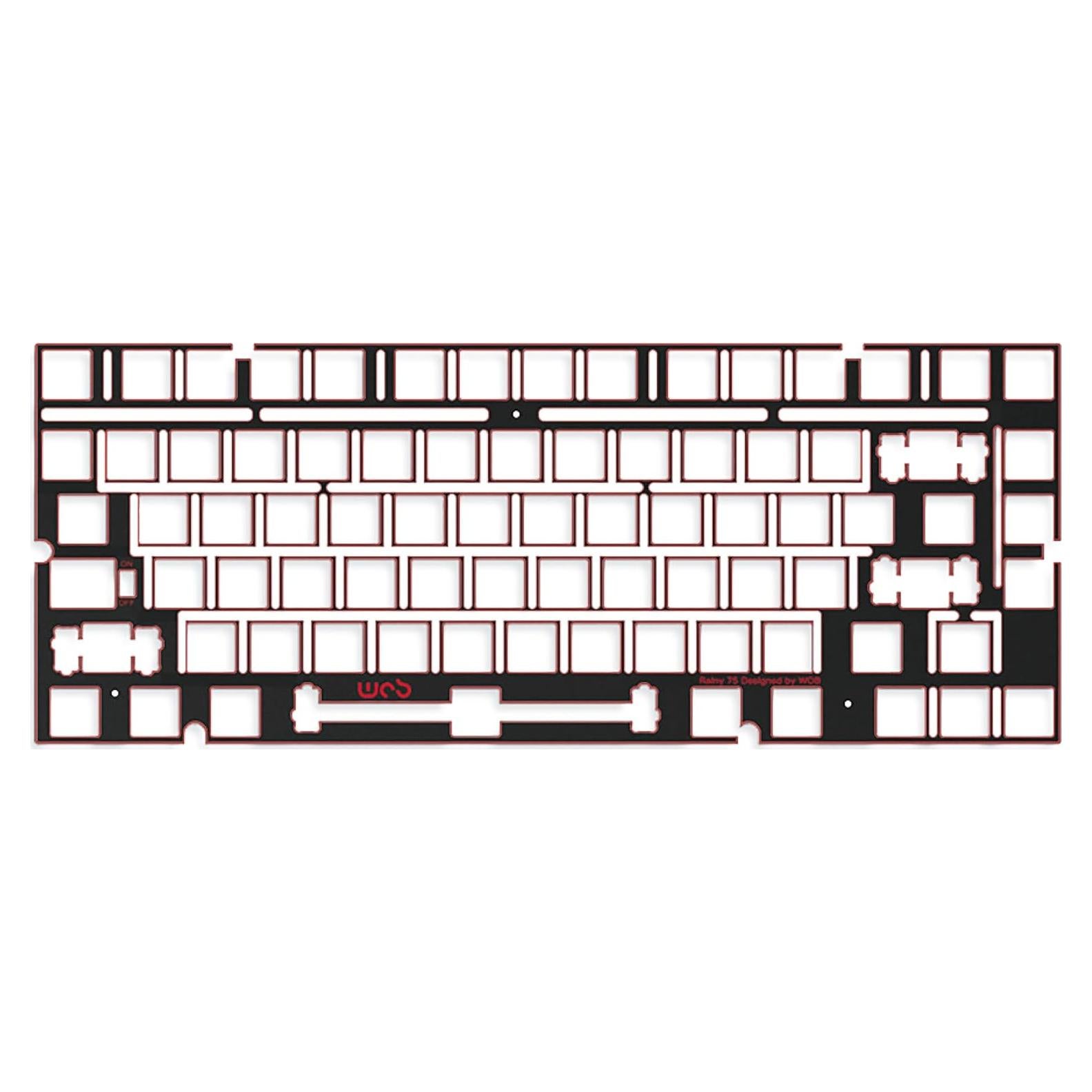 Placa KEEBMONKEY WOBKEY Rainy 75 FR4 y PP para Teclado