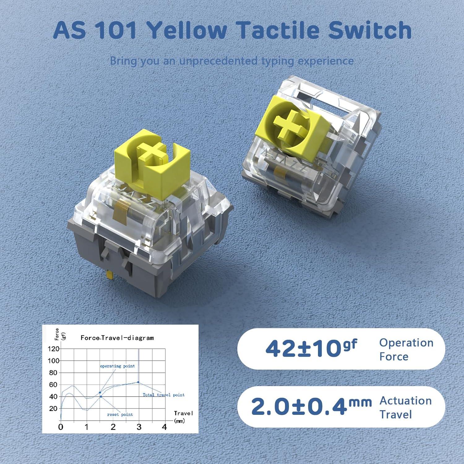 Teclado Mecánico Inalámbrico A.JAZZ AKC087 RGB 87 Teclas TKL