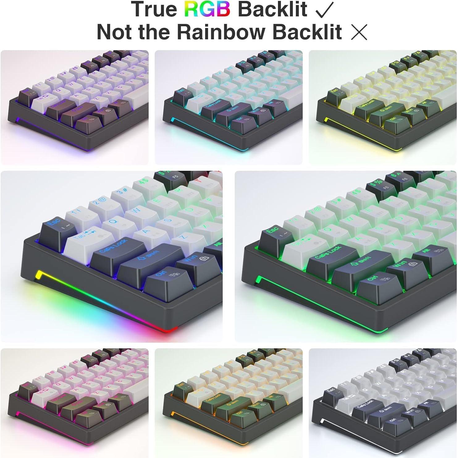 Teclado Mecánico Gaming AULA F3261 Compacto 60% RGB