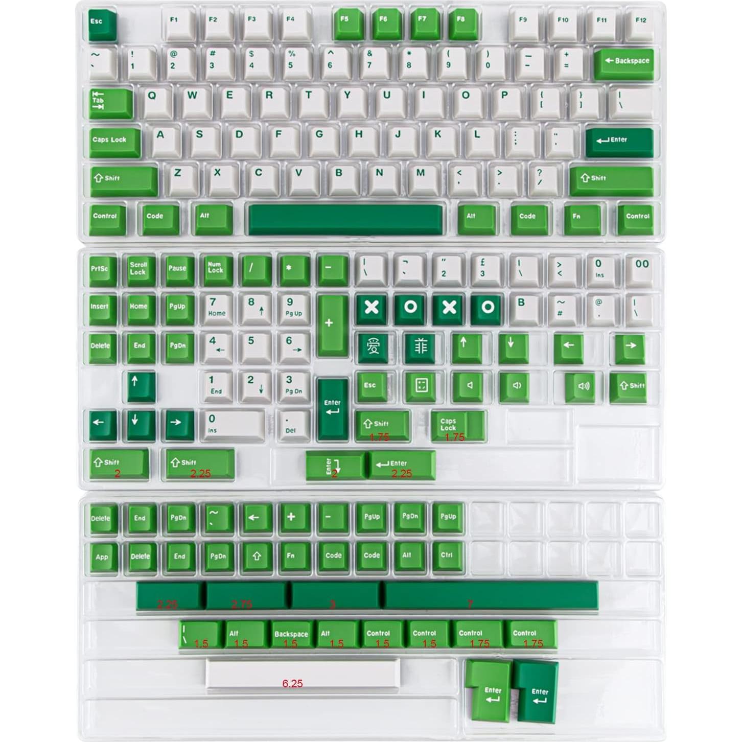 Kit de Teclas Personalizadas Cherry Profile 172 Teclas ABS