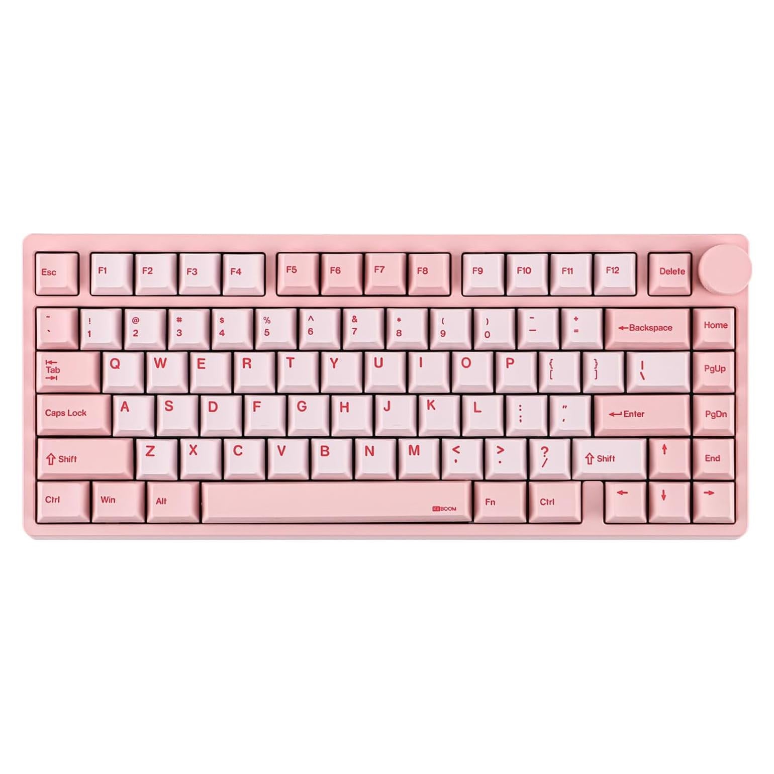 Teclado Mecánico Inalámbrico KiiBoom Moonshadow V2 Rosa 75%