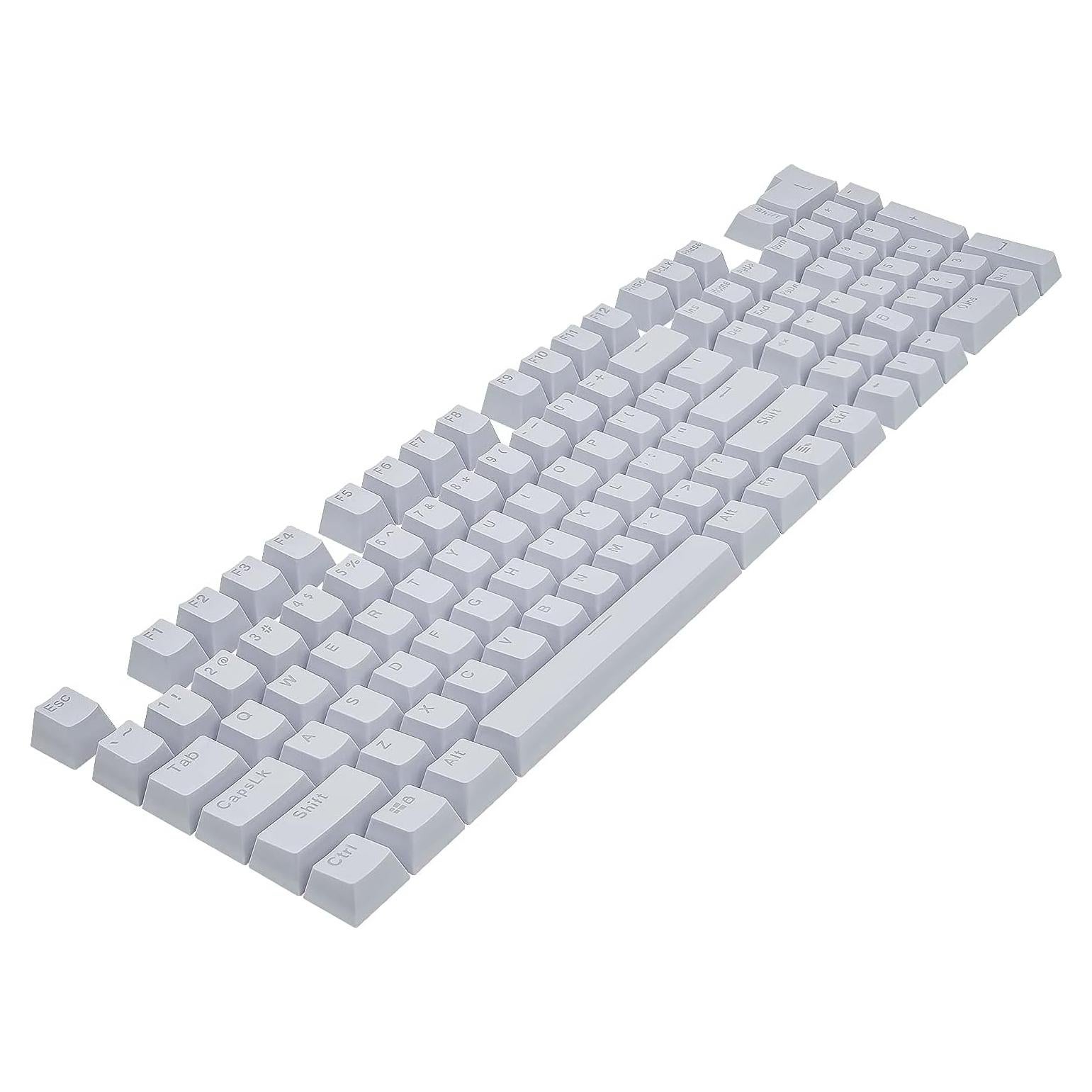 Teclado Mecánico Granvela Teclas ABS 104 Claves Gris Claro
