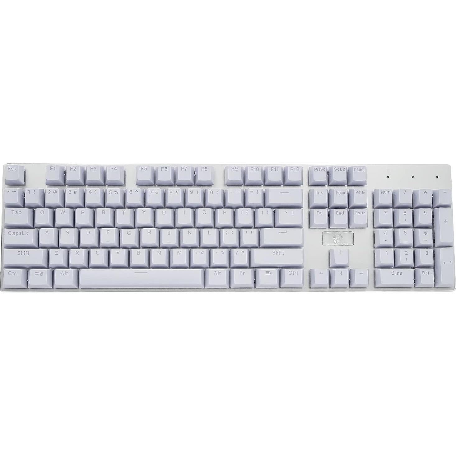 Teclado Mecánico Granvela Teclas ABS 104 Claves Gris Claro