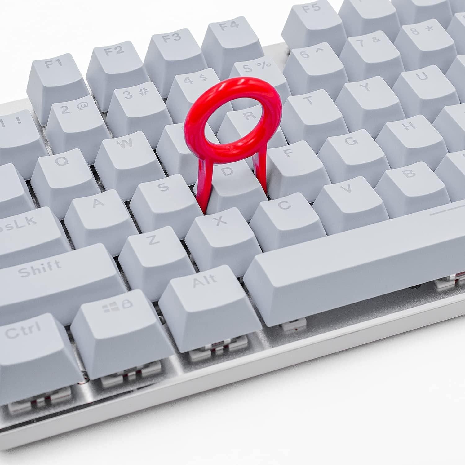 Teclado Mecánico Granvela Teclas ABS 104 Claves Gris Claro