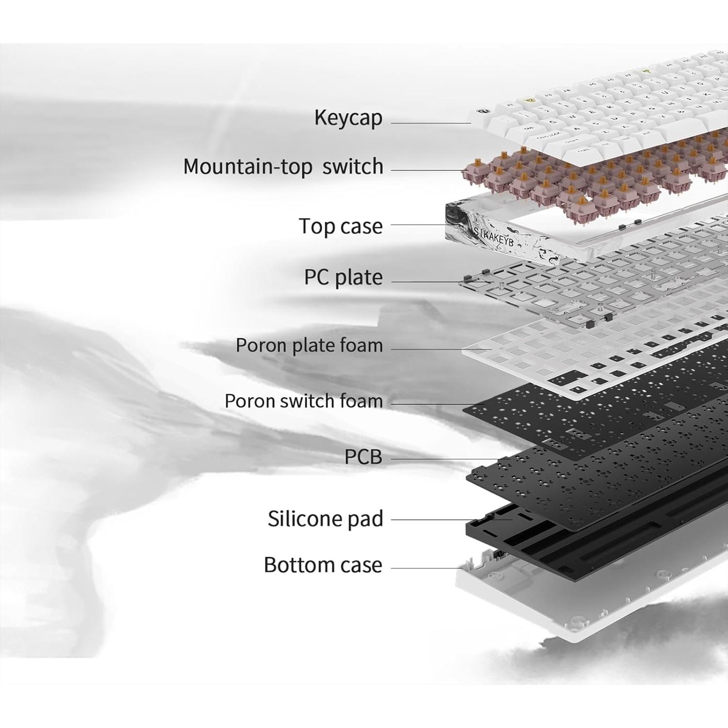 Teclado Mecánico GATERON IG-98 Inalámbrico RGB Hot Swappable