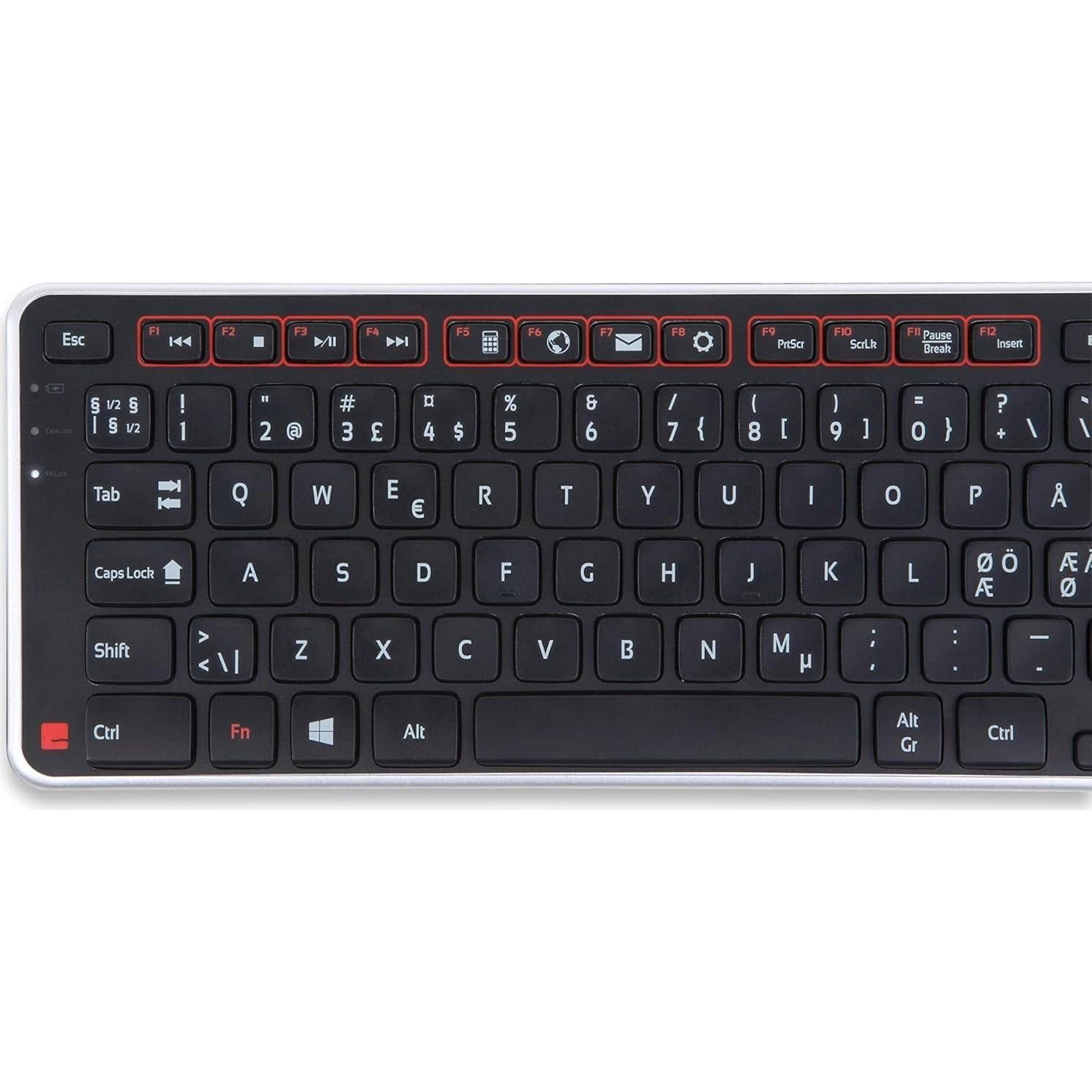Contour Balance Keyboard - Compact Ergonomic Keyboard for Wrist Pain Relief with Adjustable Tilt to Support, Compatible with RollerMouse & SliderMouse, Plug & Play for PC & Mac - Wired - Sliver