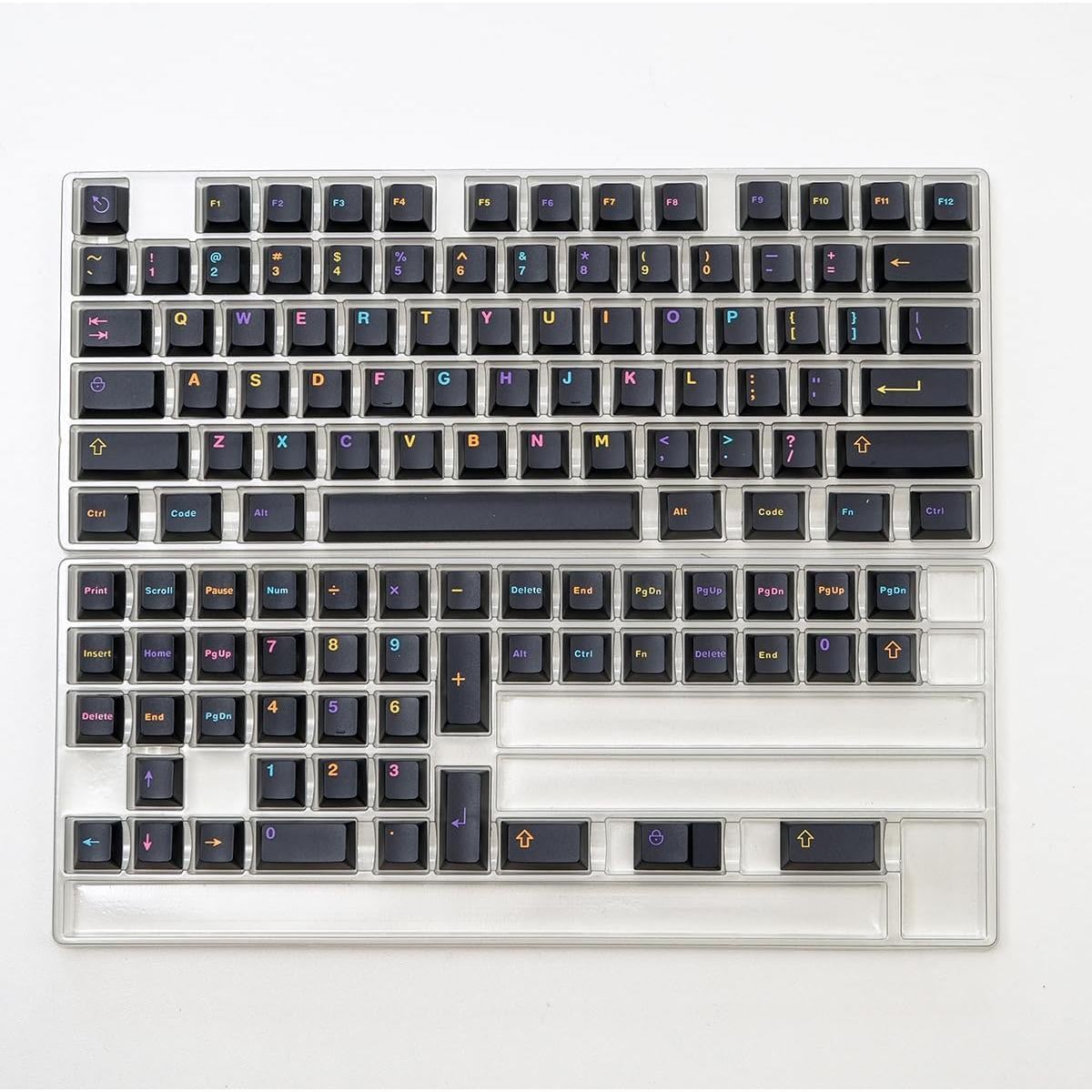 Keycaps Doubleshot Sumgsn 121 Teclas Cherry MX Negro Morado