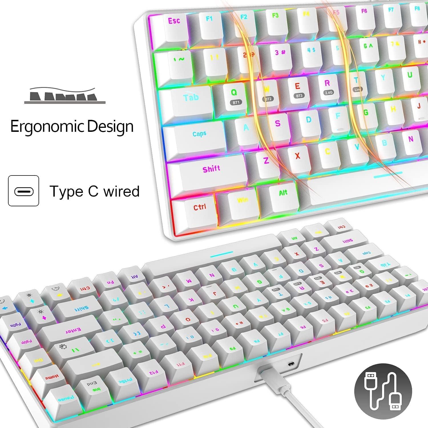 Teclado Mecánico Inalámbrico Mamba Snake Mini RGB 84 Teclas