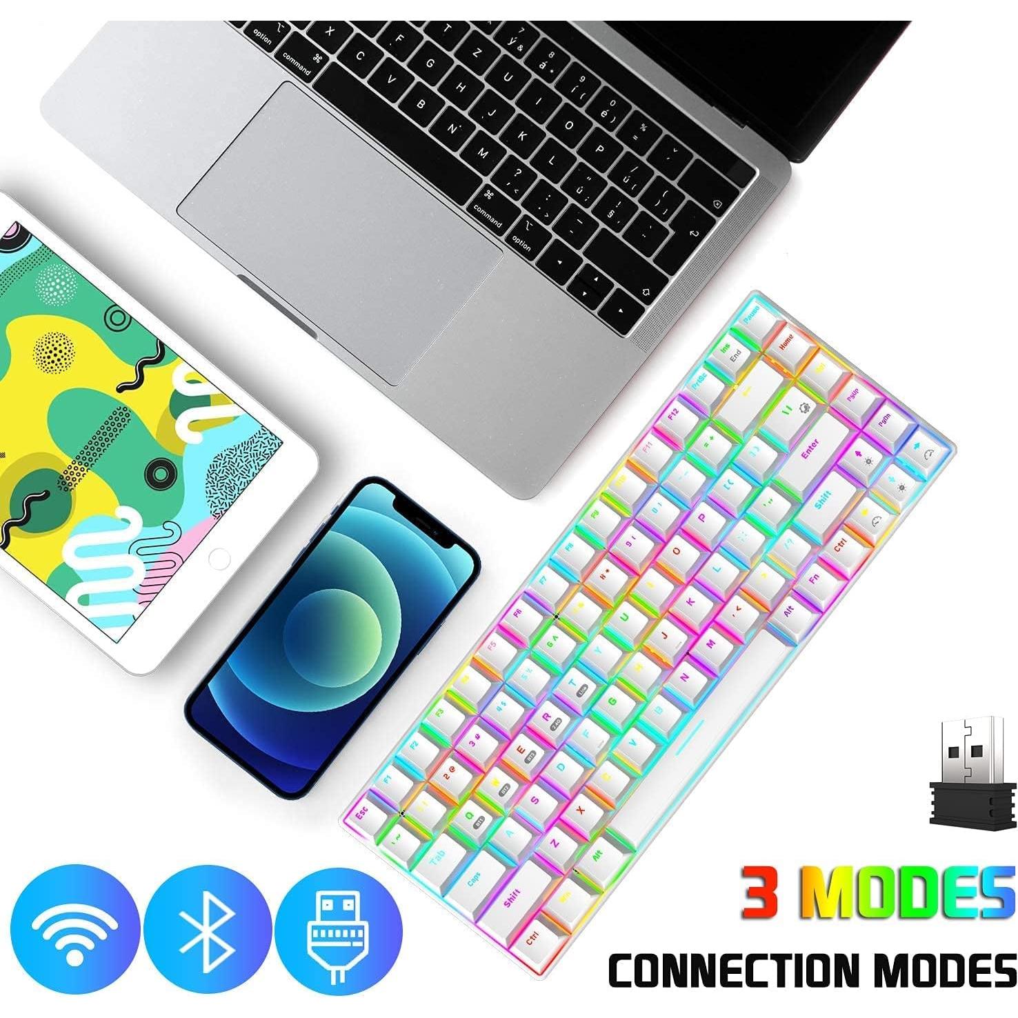 Teclado Mecánico Inalámbrico Mamba Snake Mini RGB 84 Teclas