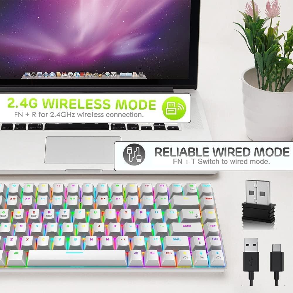 Teclado Mecánico Inalámbrico Mamba Snake Mini RGB 84 Teclas