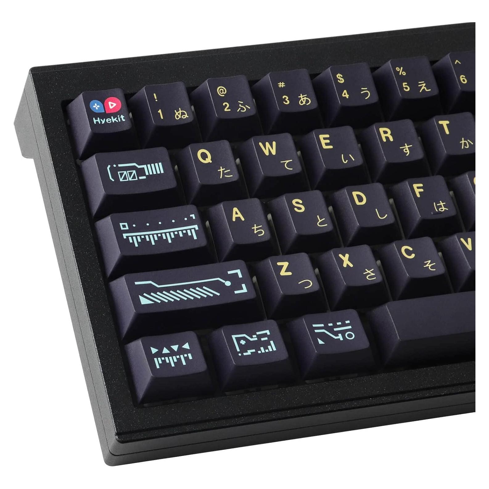 Teclado Mecánico HyKic 149 Teclas PBT Cherry Ergonomico