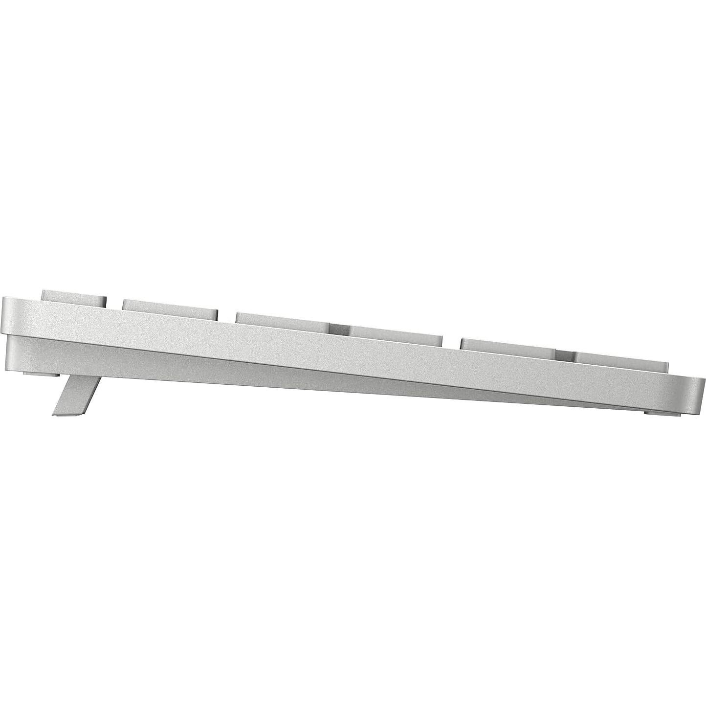 HP 970 Programmable Wireless Keyboard (Silver) - Bluetooth & 2.4 GHz Wireless Multi-Device Connectivity - USB-C Rechargeable Battery - 24 Programmable Keys - Works with Windows & MacOS (3Z729AA#ABA)