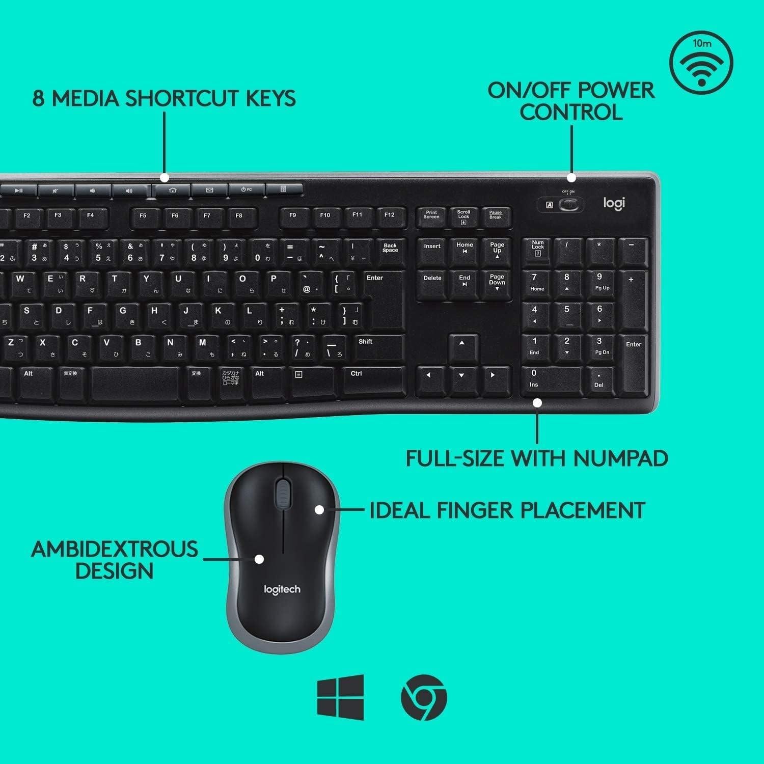 Combo Inalámbrico Teclado y Ratón Logitech MK270 - 2.4GHz