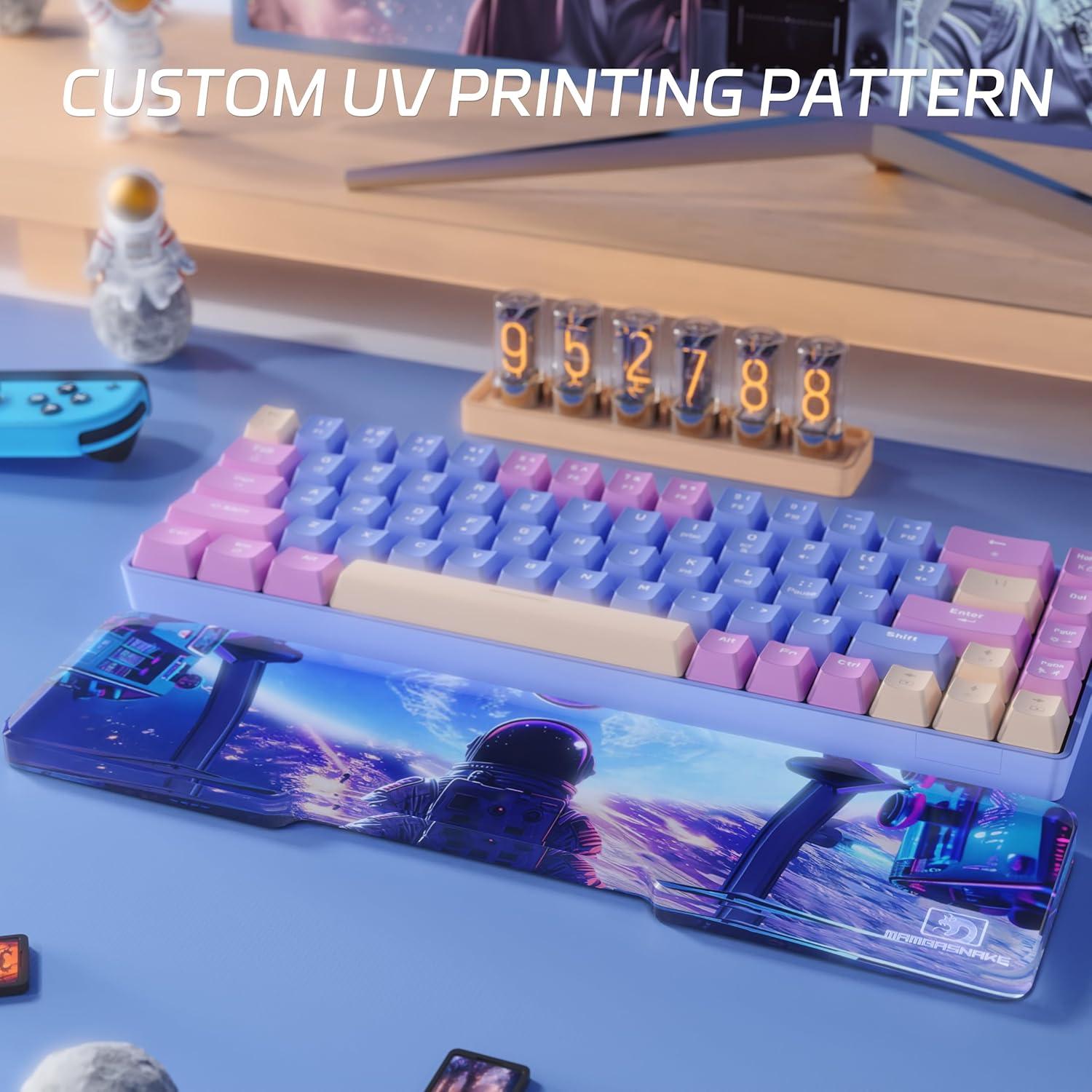 Reposap muñeca acrílico ergonómico ATTACK SHARK 33x8 cm