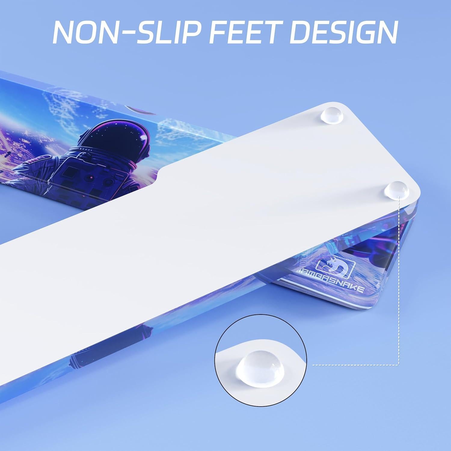 Reposap muñeca acrílico ergonómico ATTACK SHARK 33x8 cm