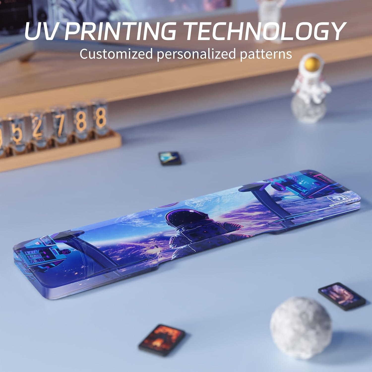 Reposap muñeca acrílico ergonómico ATTACK SHARK 33x8 cm