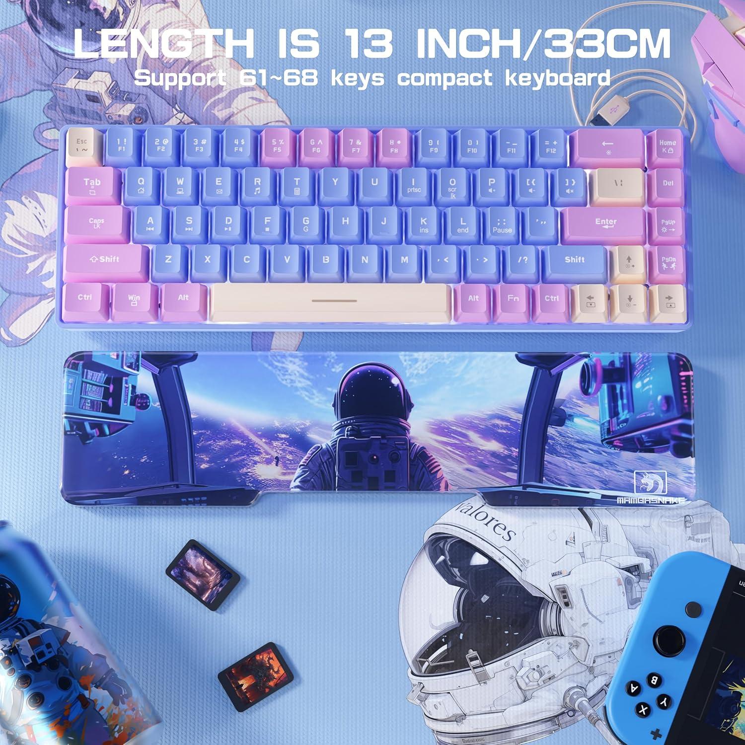 Reposap muñeca acrílico ergonómico ATTACK SHARK 33x8 cm