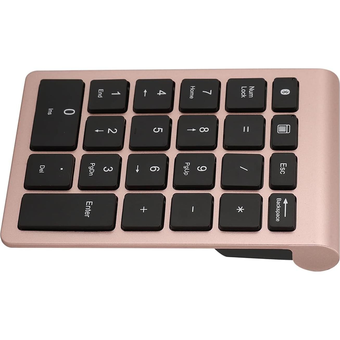 Teclado Numérico Inalámbrico Locadence 22 Teclas BT 5.0 Oro Rosa
