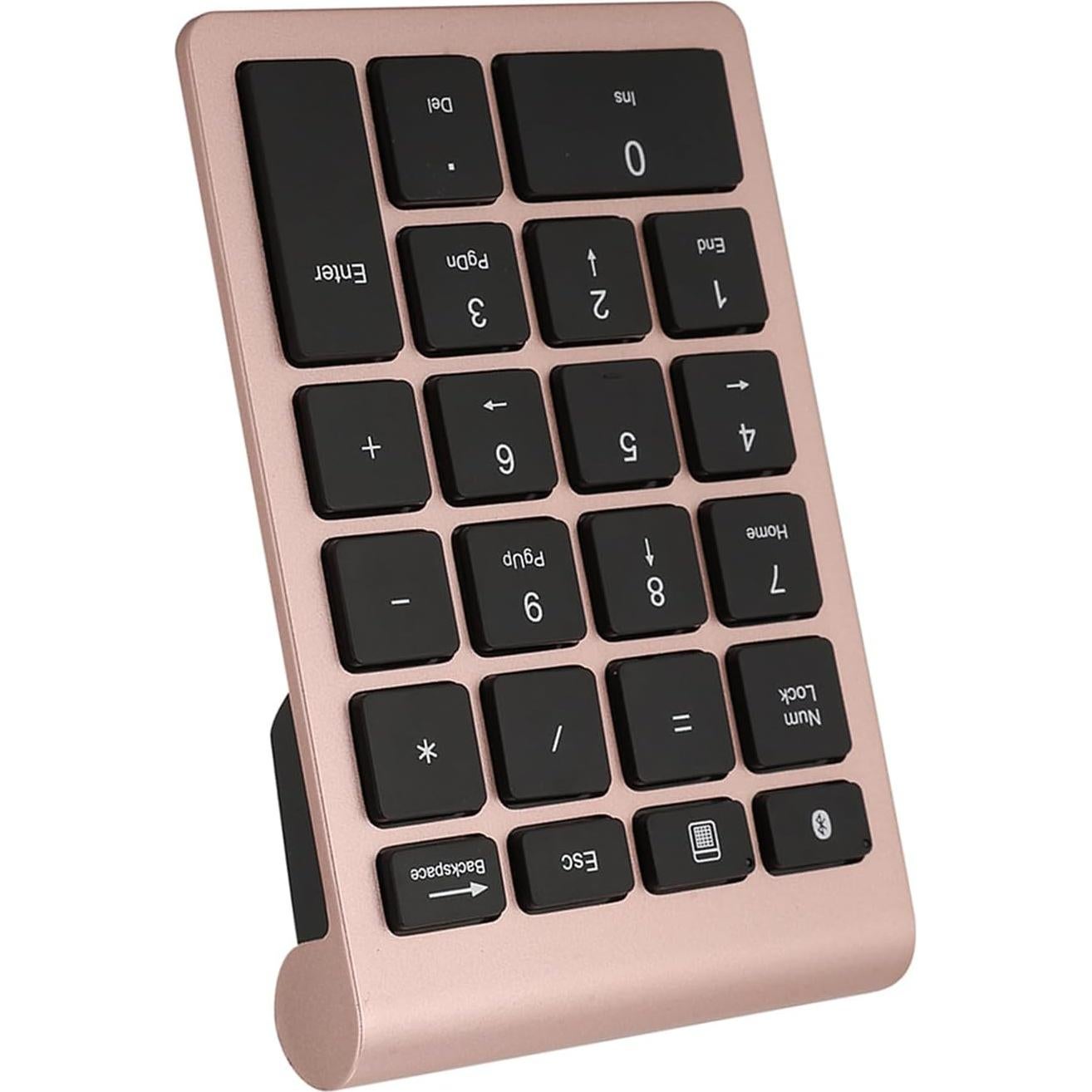 Teclado Numérico Inalámbrico Locadence 22 Teclas BT 5.0 Oro Rosa