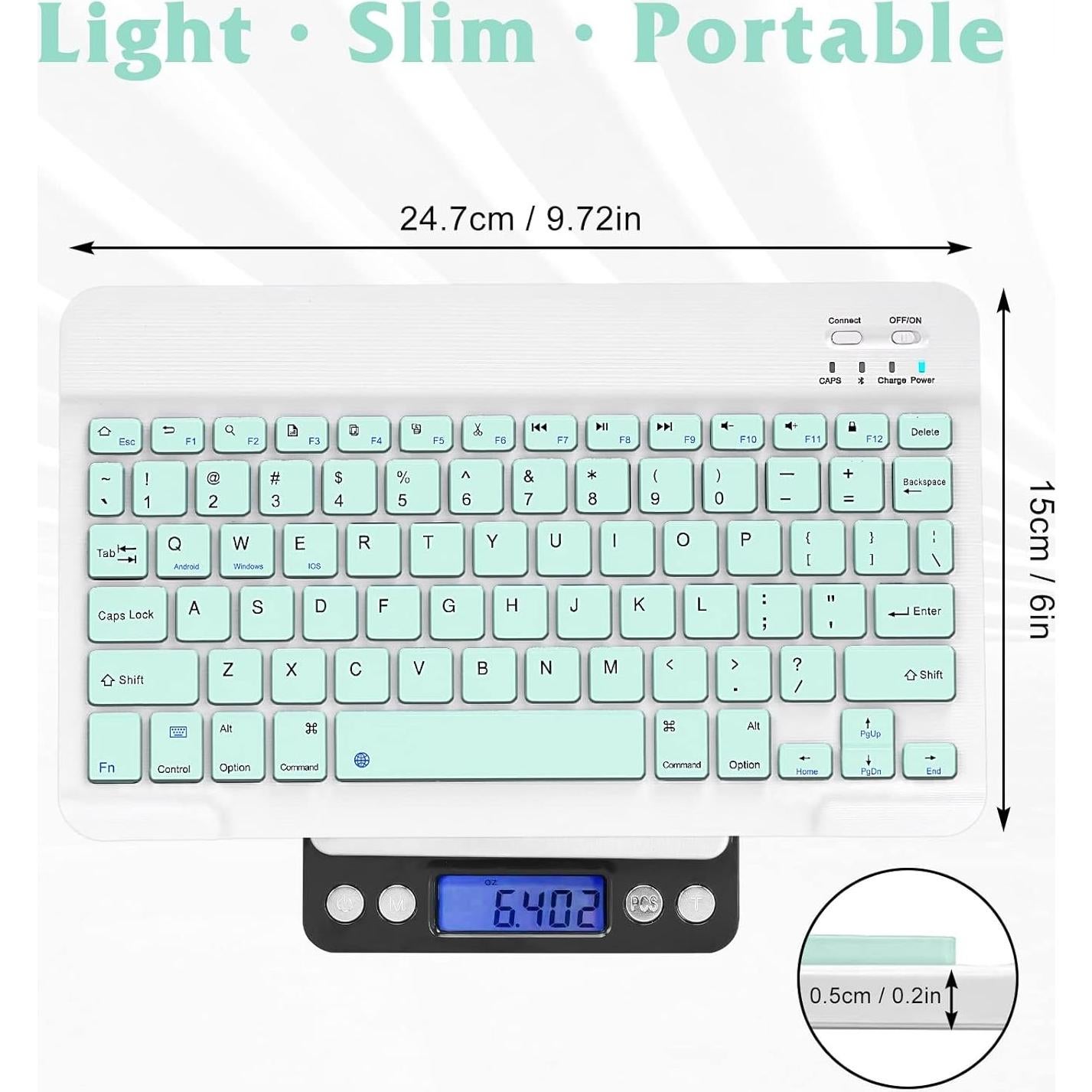 Combo Teclado y Ratón Bluetooth UrbanX KB030 Ergonómico Verde