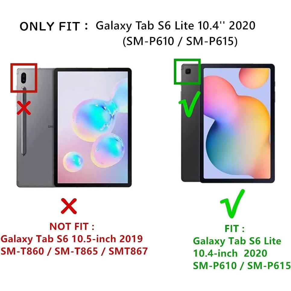 Funda Teclado Táctil HENGHUI para Galaxy Tab S6 Lite 10.4" Verde