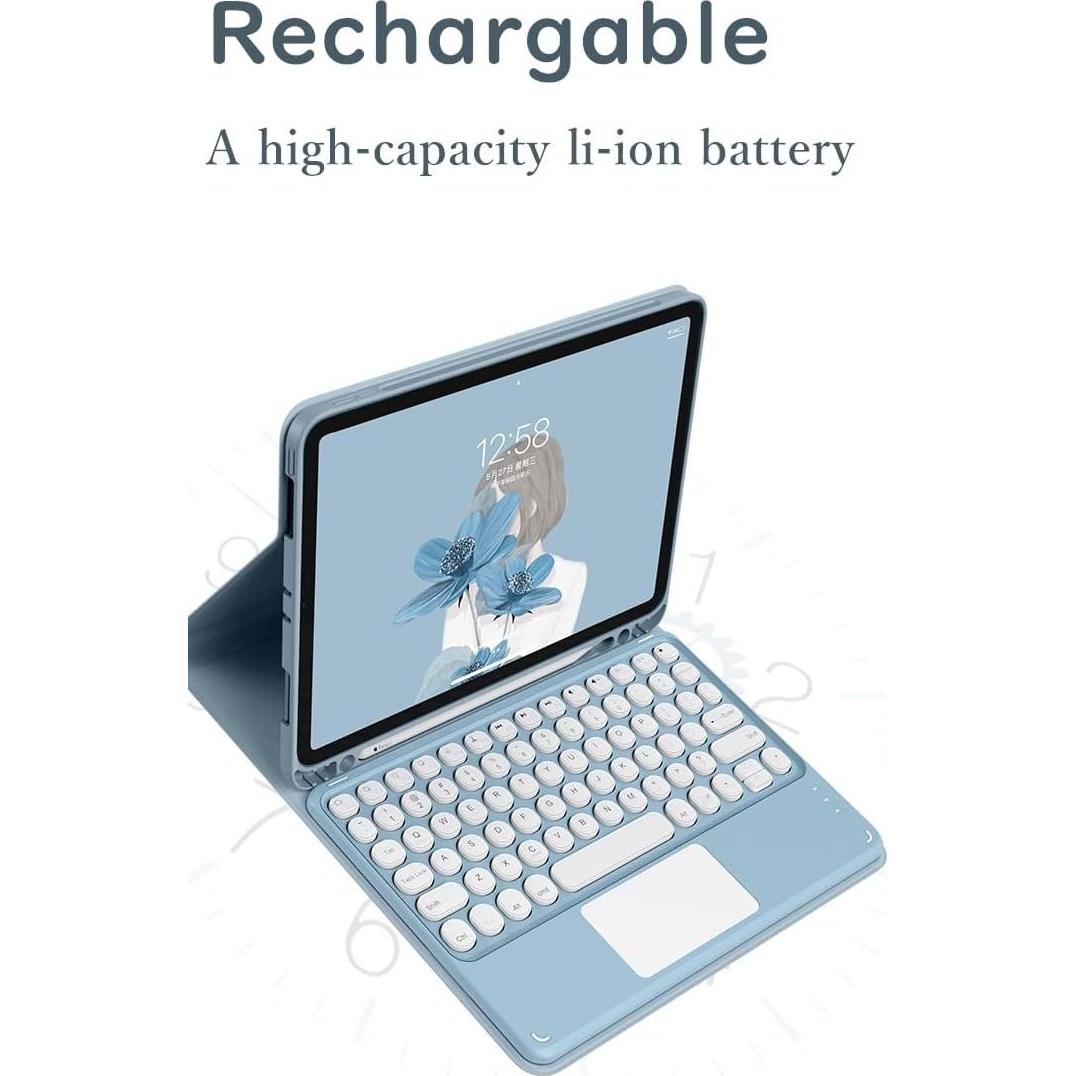 Funda Teclado Táctil HENGHUI para Galaxy Tab S6 Lite 10.4" Verde