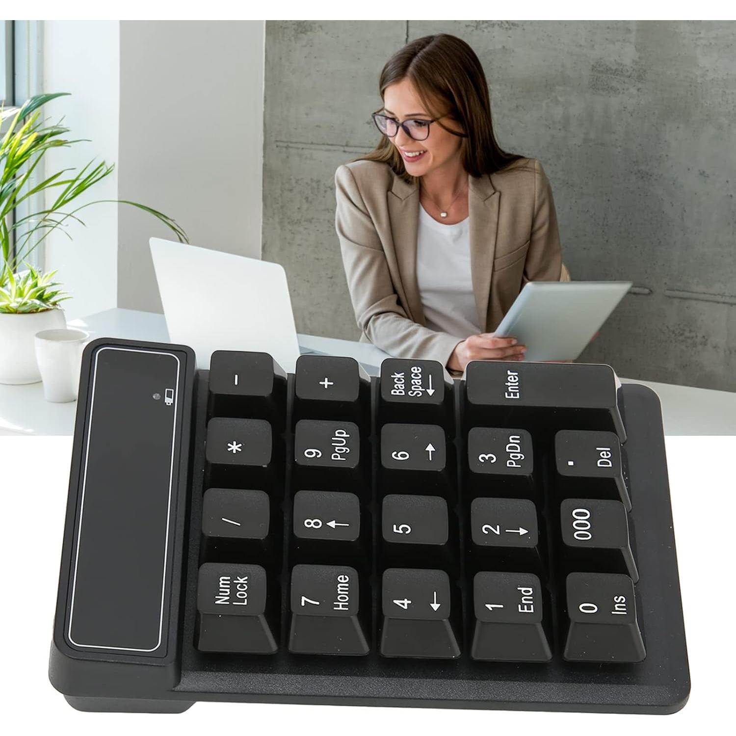 Teclado Numérico Inalámbrico Dpofirs 2.4 GHz Portátil 19 Teclas