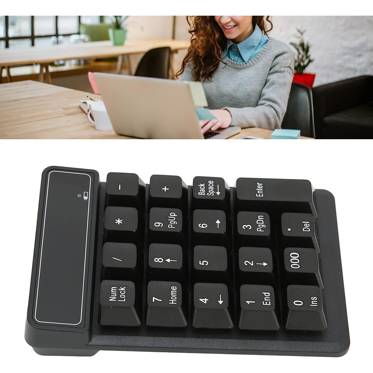 Teclado Numérico Inalámbrico Dpofirs 2.4 GHz Portátil 19 Teclas