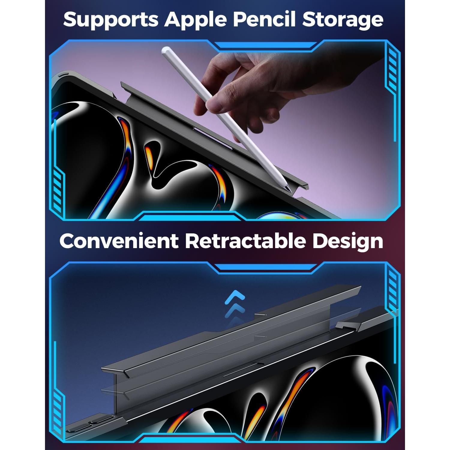 Funda Teclado Inalámbrico TSQQST Transparente iPad Pro 11" 2024