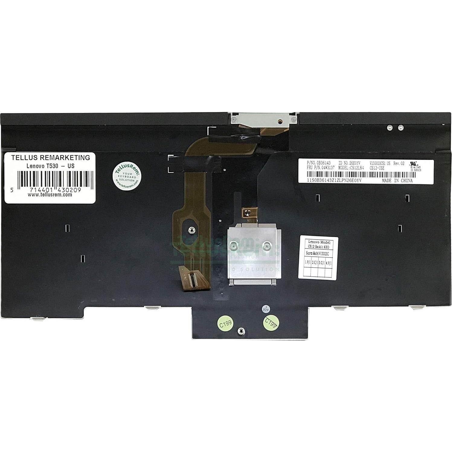 Teclado retroiluminado Lenovo T430 T430i T430s T530 X230