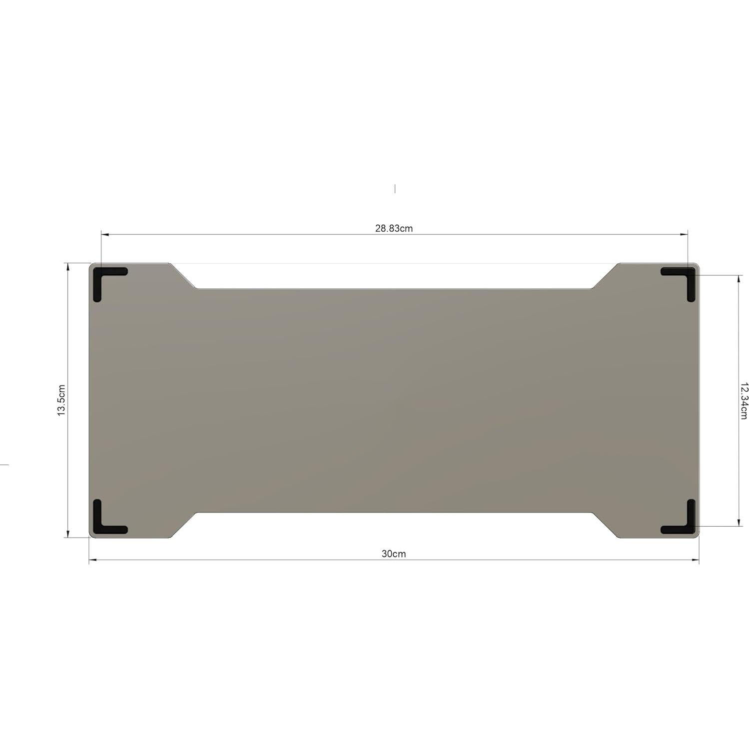 Puente de Teclado de Aluminio keybridg para Laptops - Gris Meteorito