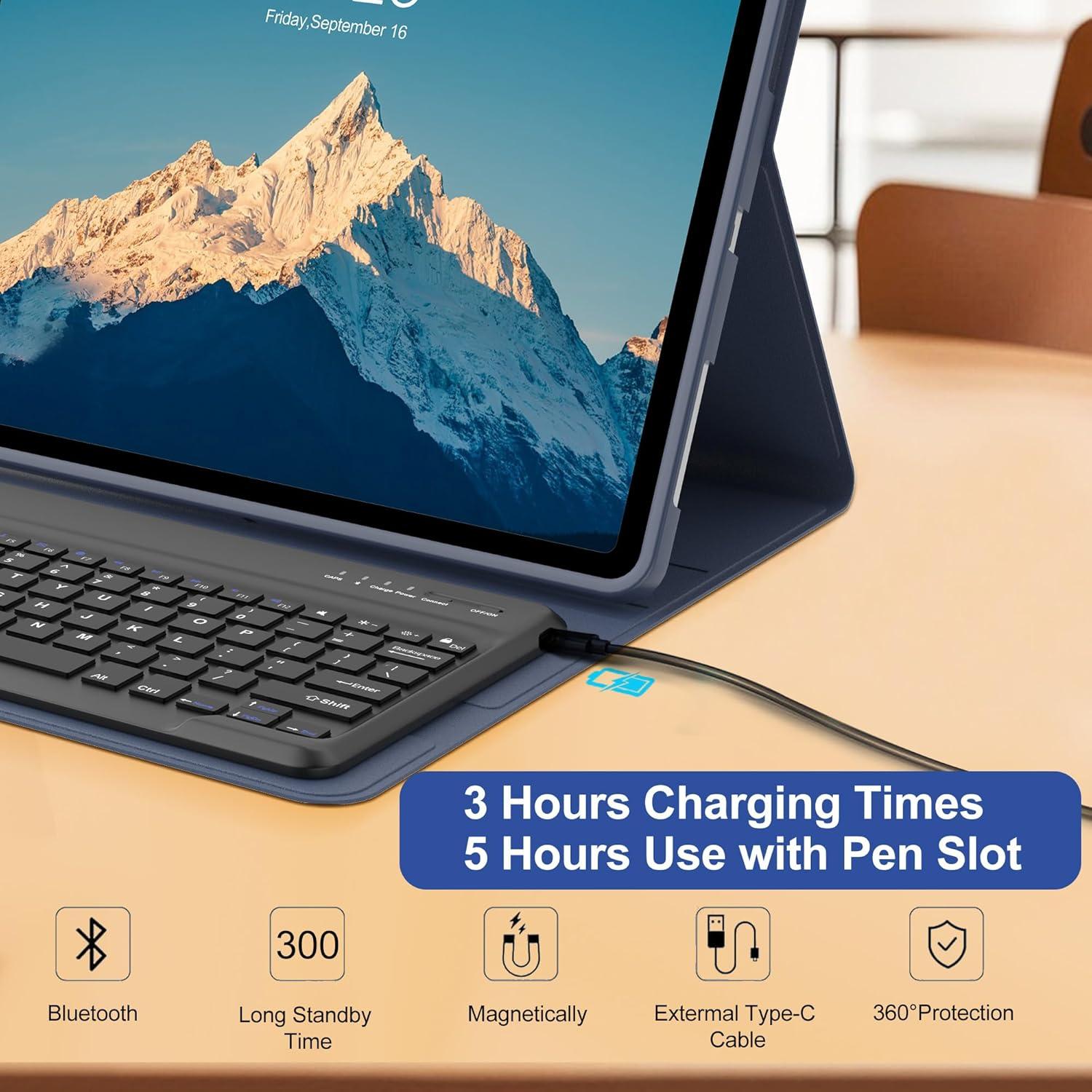 Funda Teclado Bluetooth iPad Air 13" IVEOPPE M2 2024/2025