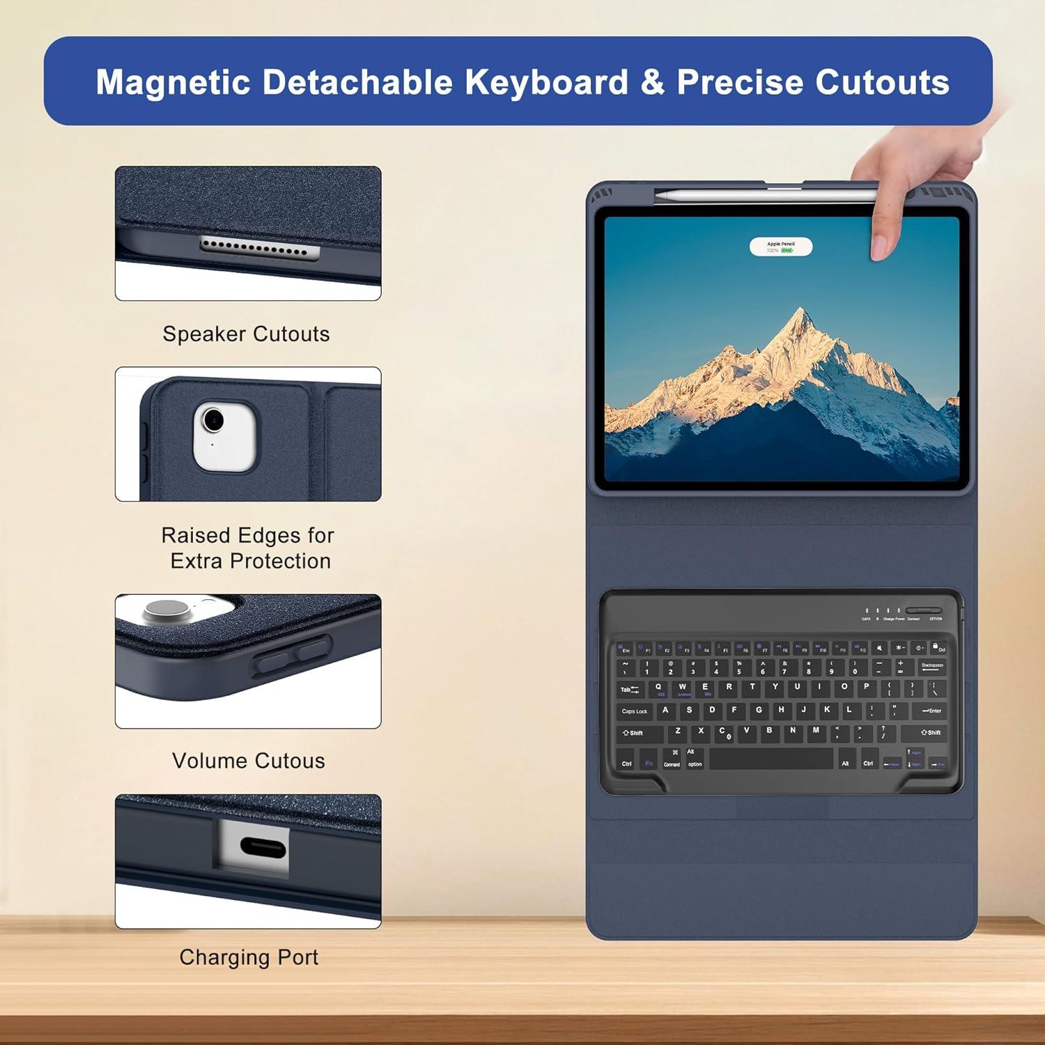 Funda Teclado Bluetooth iPad Air 13" IVEOPPE M2 2024/2025