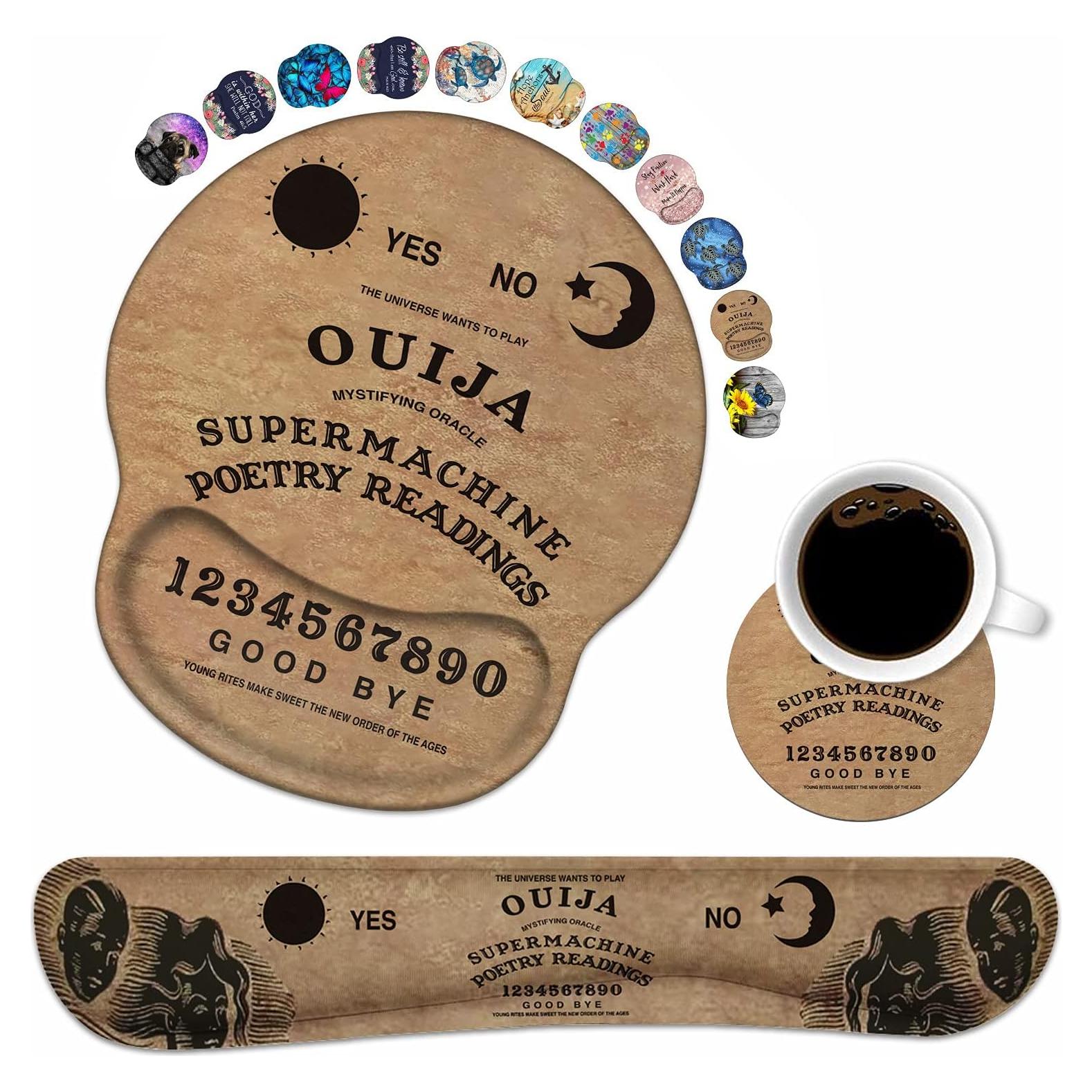 Juego de Reposamuñecas Ergonómico LOWORO - Tablero Ouija Retro