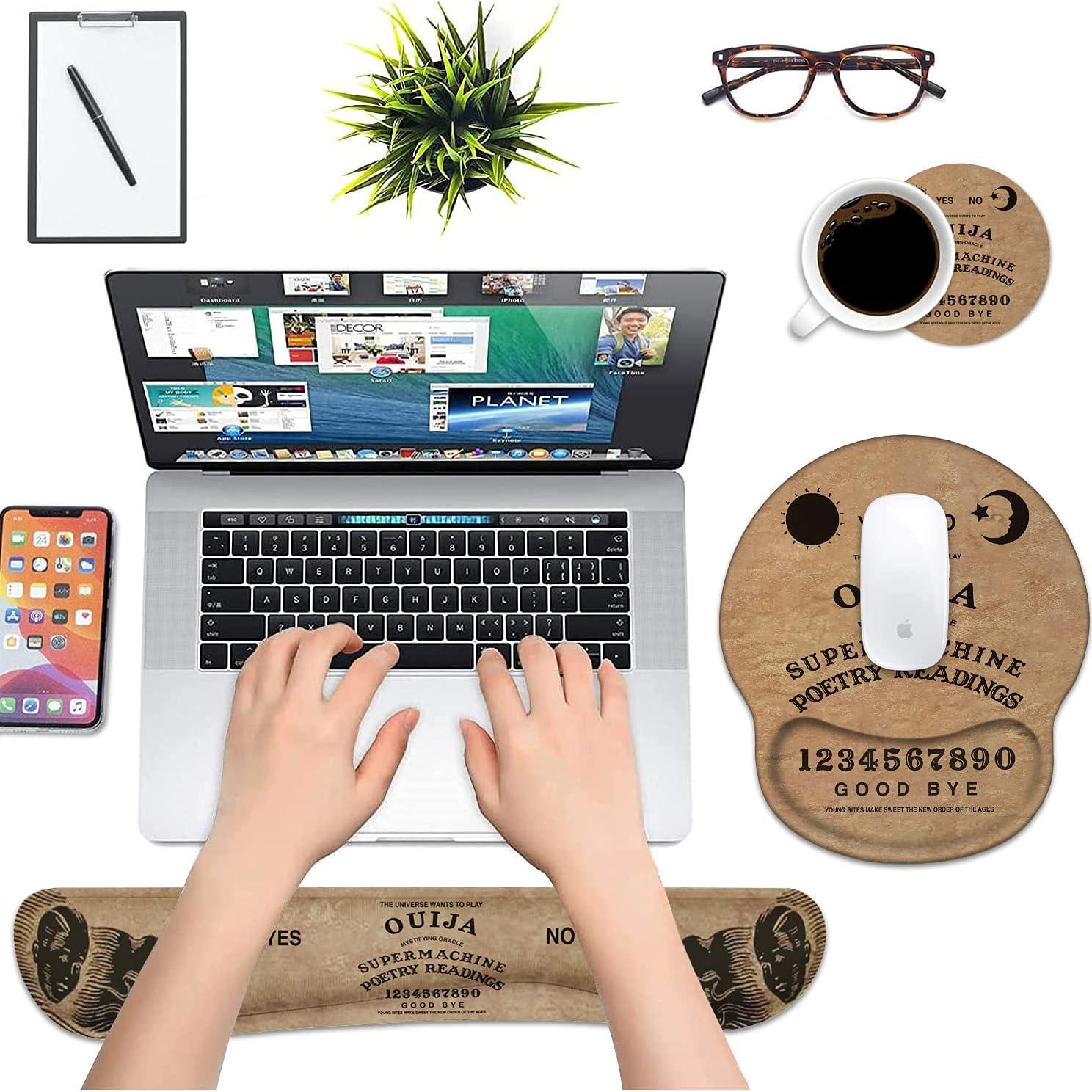 Juego de Reposamuñecas Ergonómico LOWORO - Tablero Ouija Retro