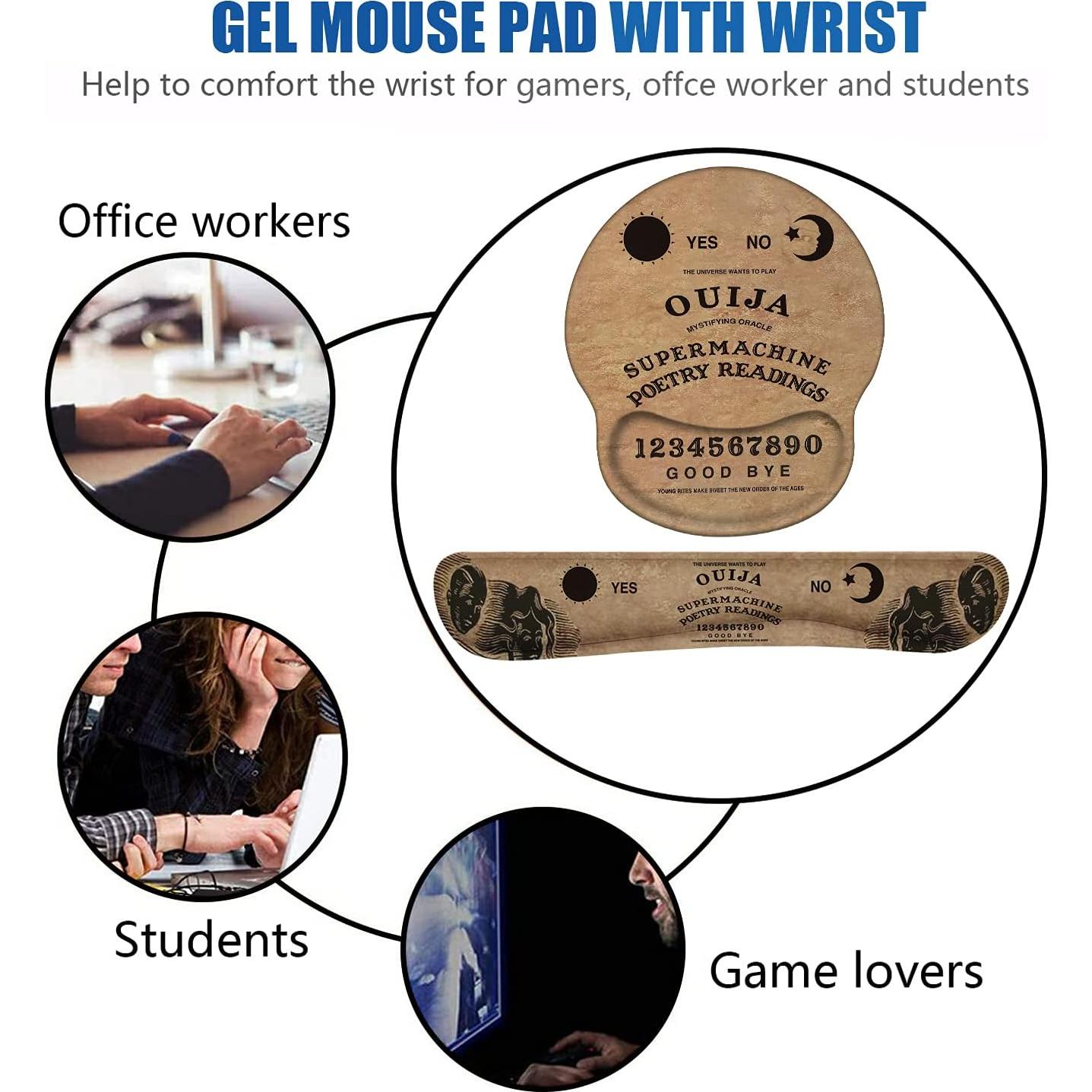 Juego de Reposamuñecas Ergonómico LOWORO - Tablero Ouija Retro