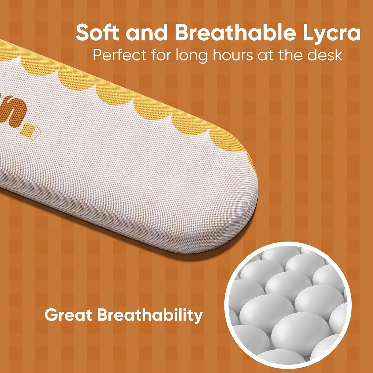 Reposamuñecas Ergonómico MONSGEEK 108 de Espuma PU Antideslizante