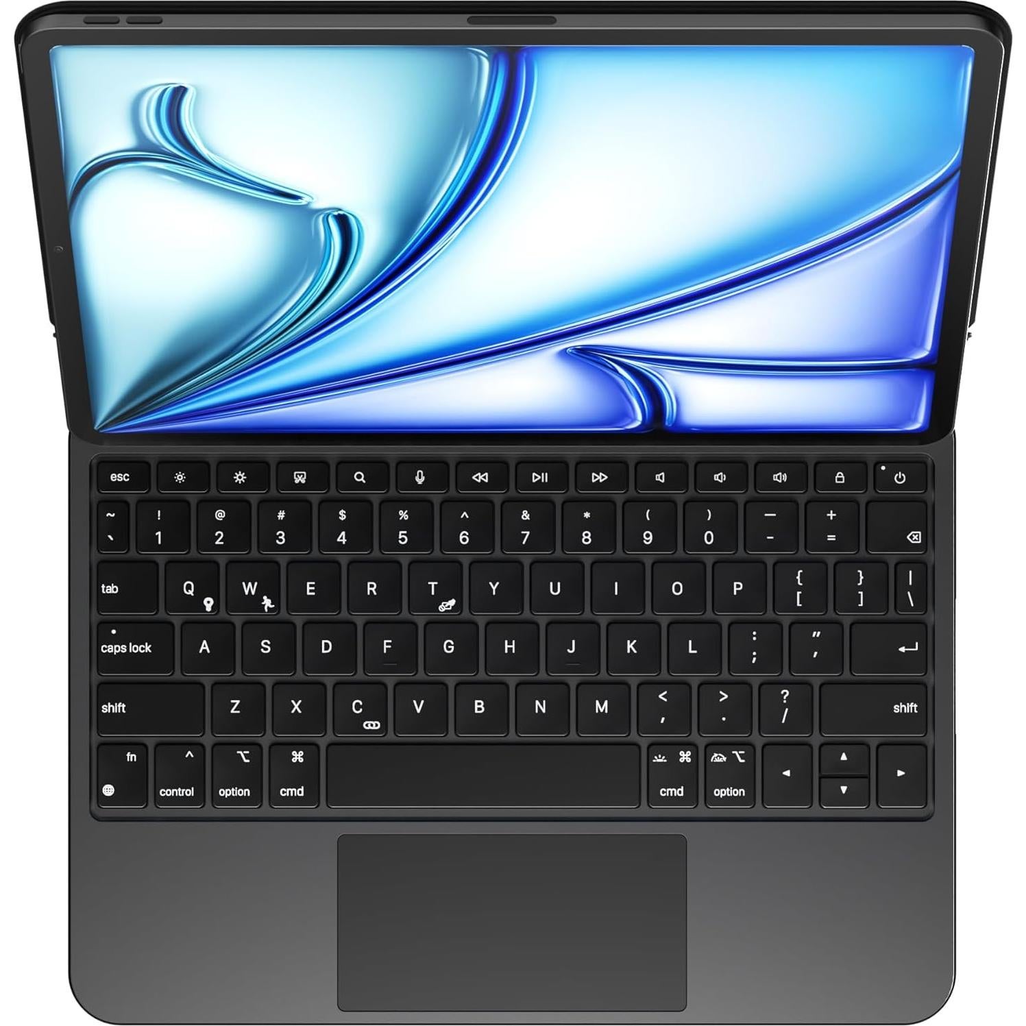 Funda con Teclado doqo para iPad Air 11 y Pro 11 - Retroiluminada