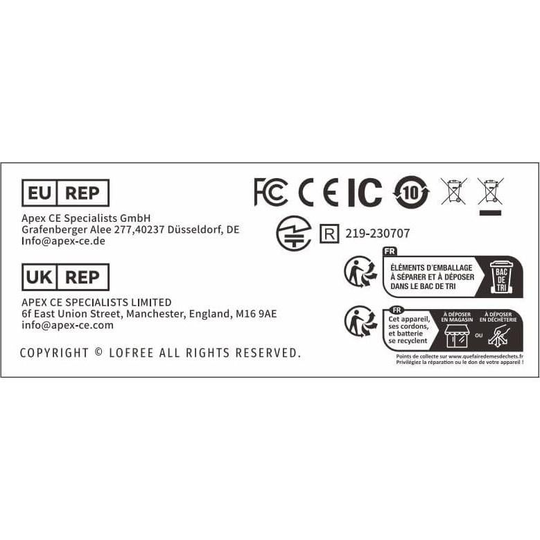 Teclado Mecánico Inalámbrico Lofree Flow Lite 100 Mármol