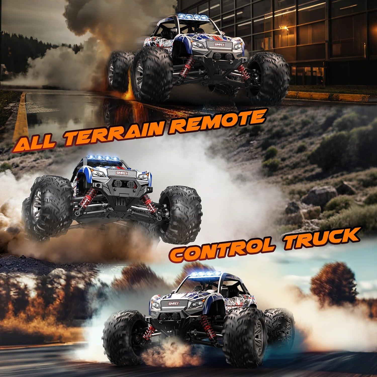 Coche RC Todo Terreno SIMREX 1/16 36 KPH 4WD Control Remoto