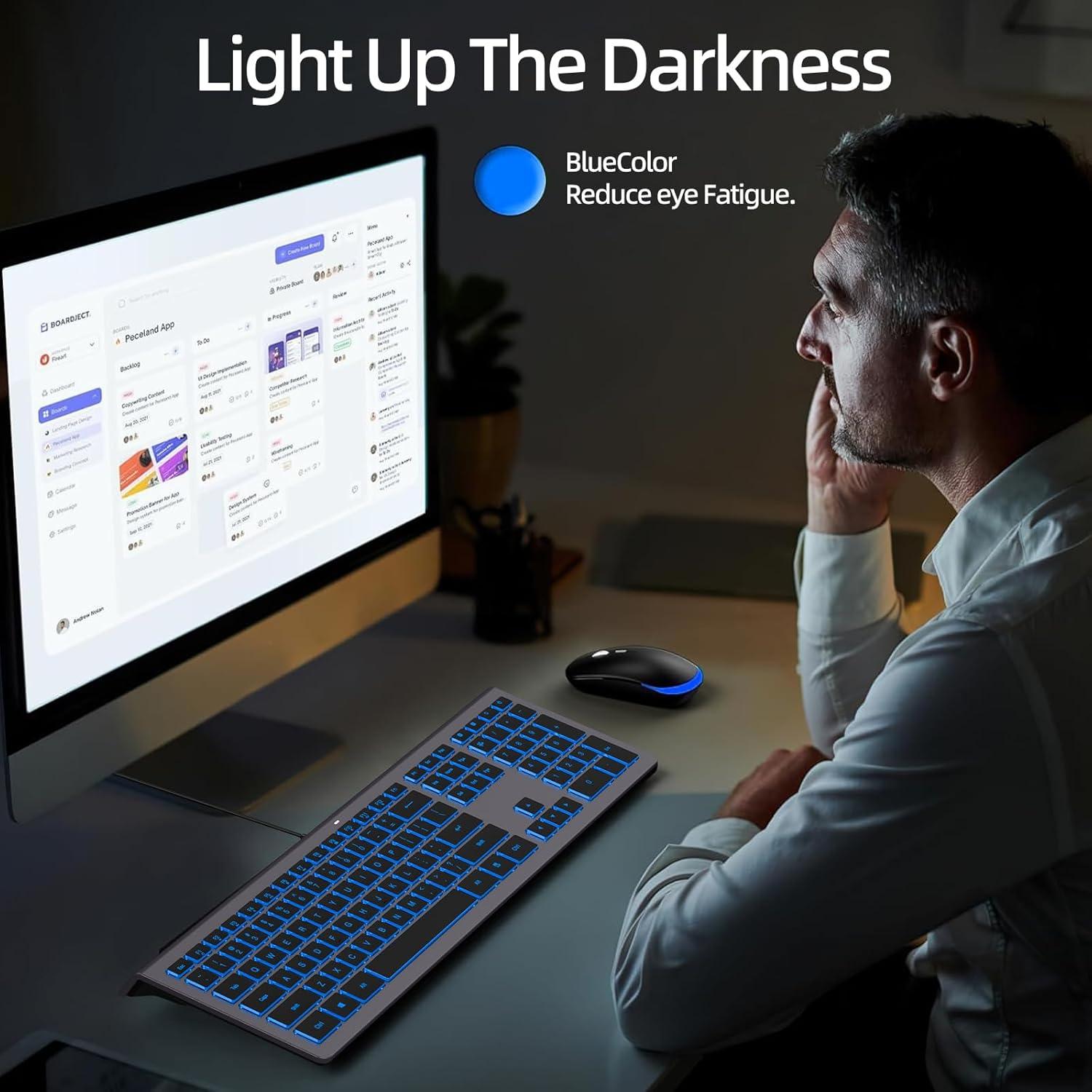 Teclado USB Retroiluminado RGB B.FRIENDit Completo para Windows