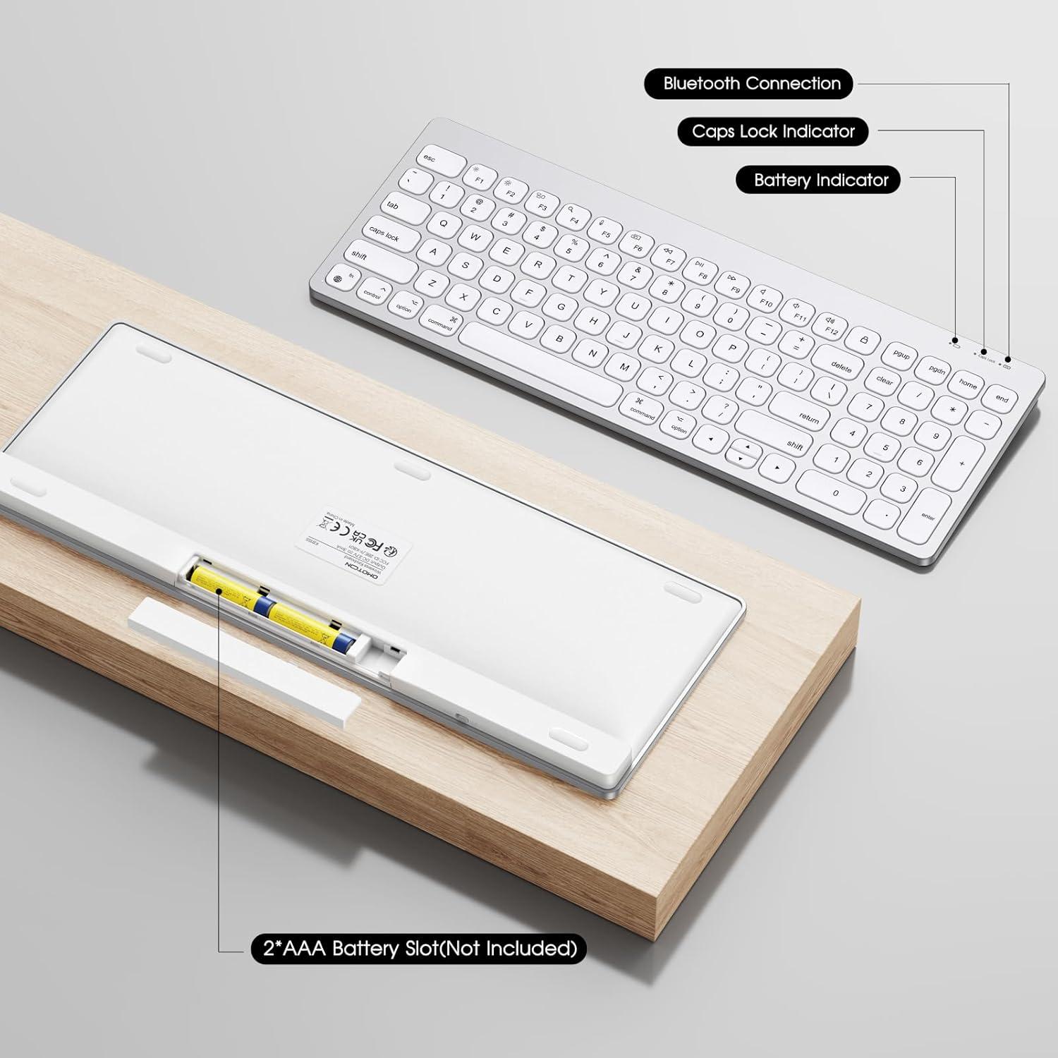 Teclado Bluetooth OMOTON para Mac con Teclado Numérico