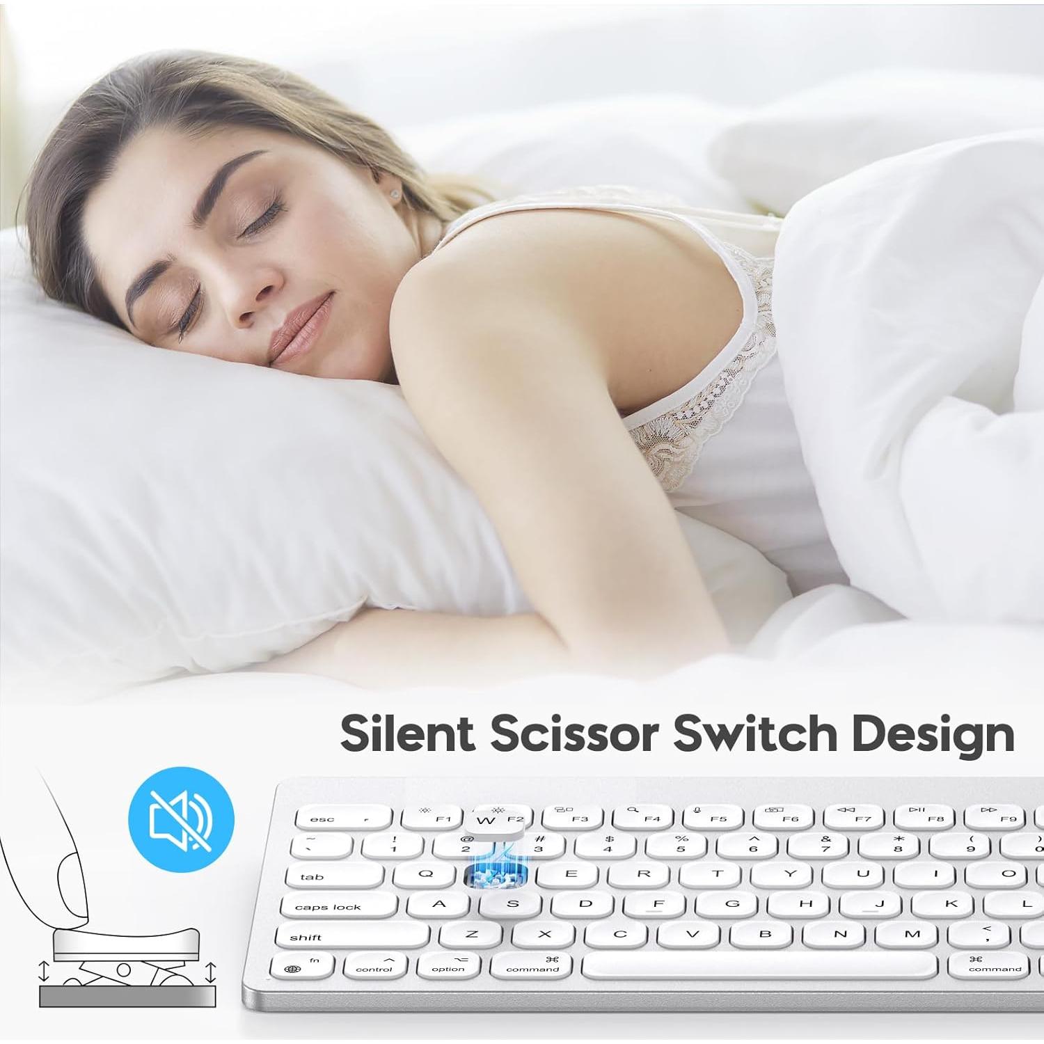 Teclado Bluetooth OMOTON para Mac con Teclado Numérico