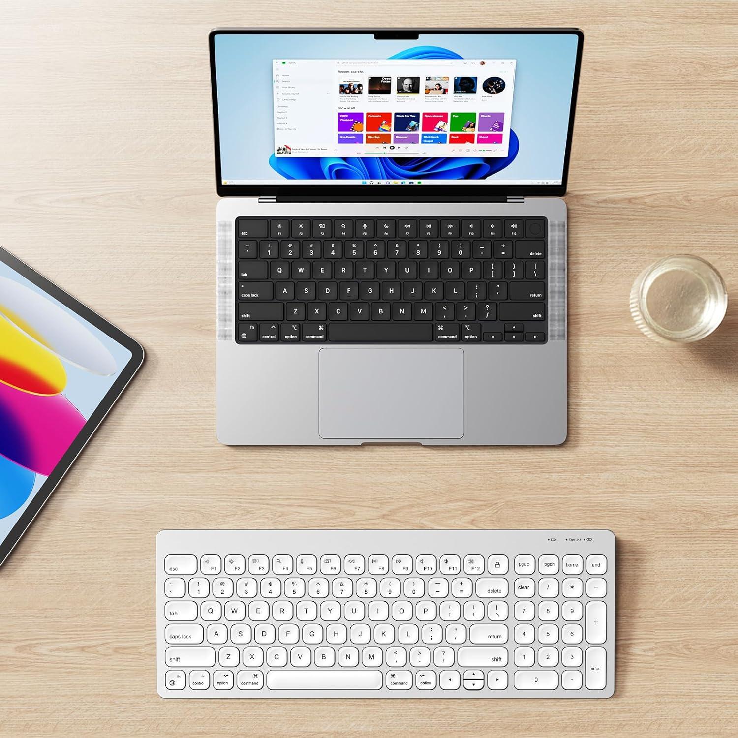 Teclado Bluetooth OMOTON para Mac con Teclado Numérico
