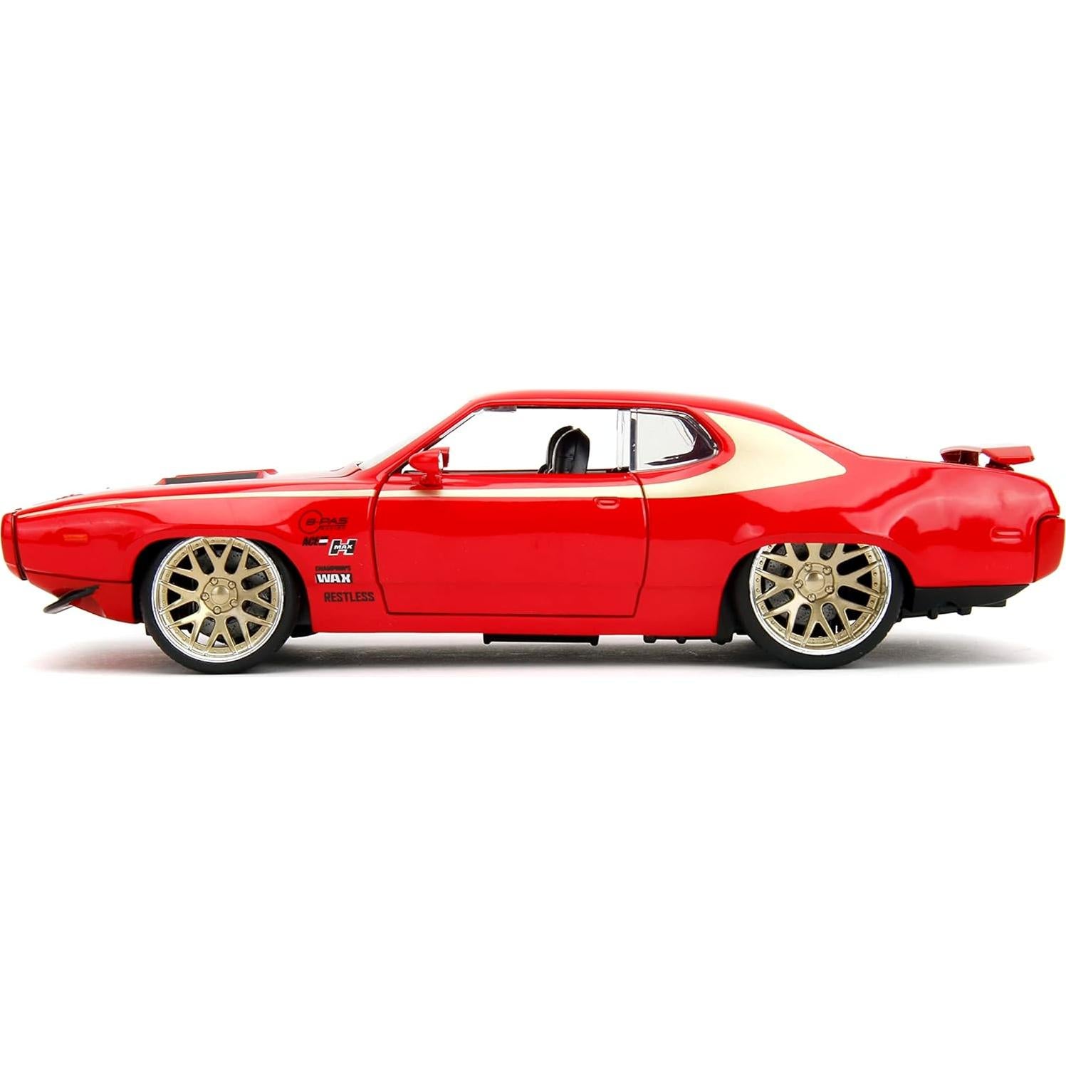 Coche de Fundición 1:24 Plymouth GTX 1972 Jada Toys Rojo