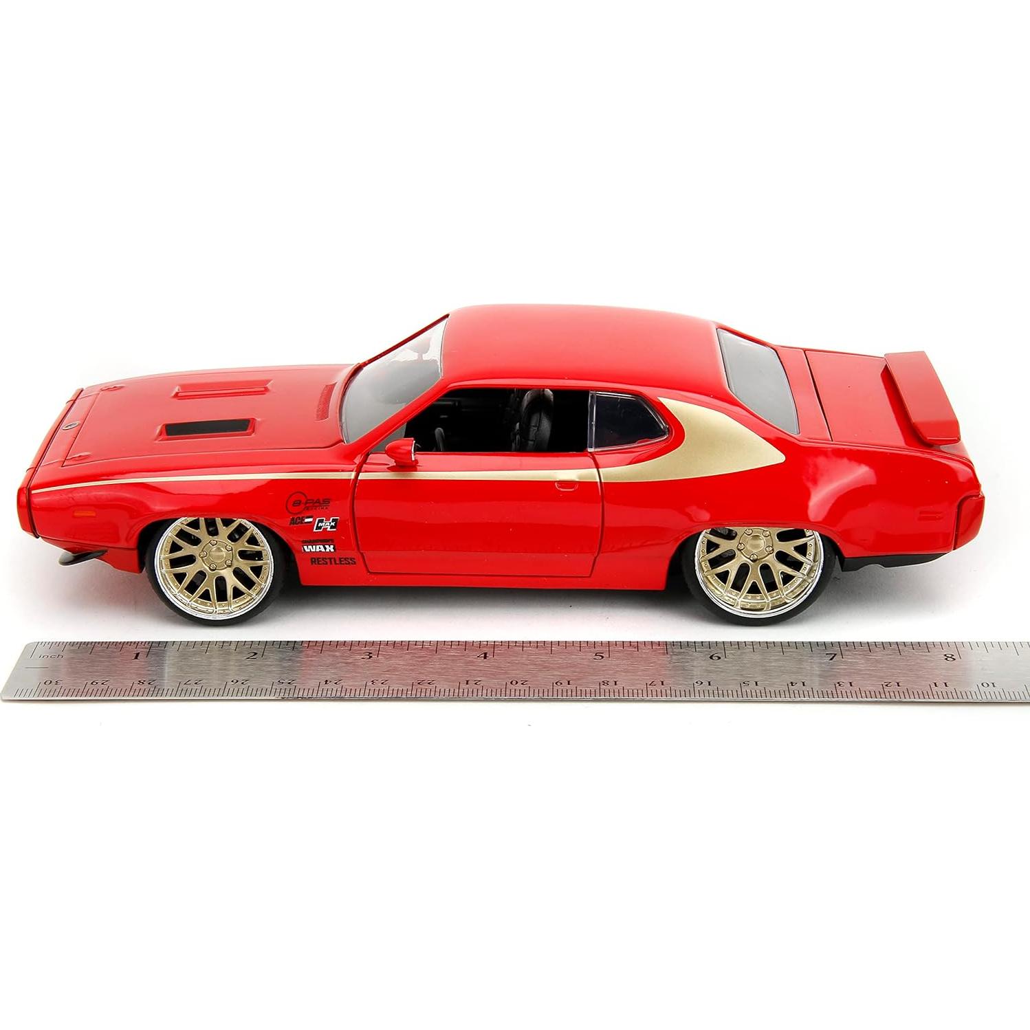 Coche de Fundición 1:24 Plymouth GTX 1972 Jada Toys Rojo