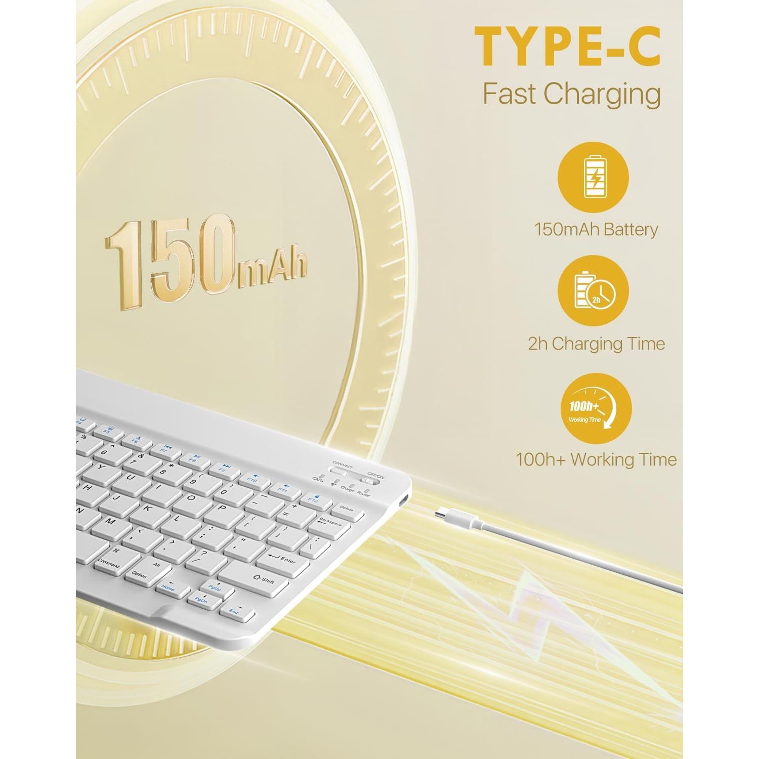 Funda con Teclado Bluetooth MoKo para iPad 11" y 10.9"