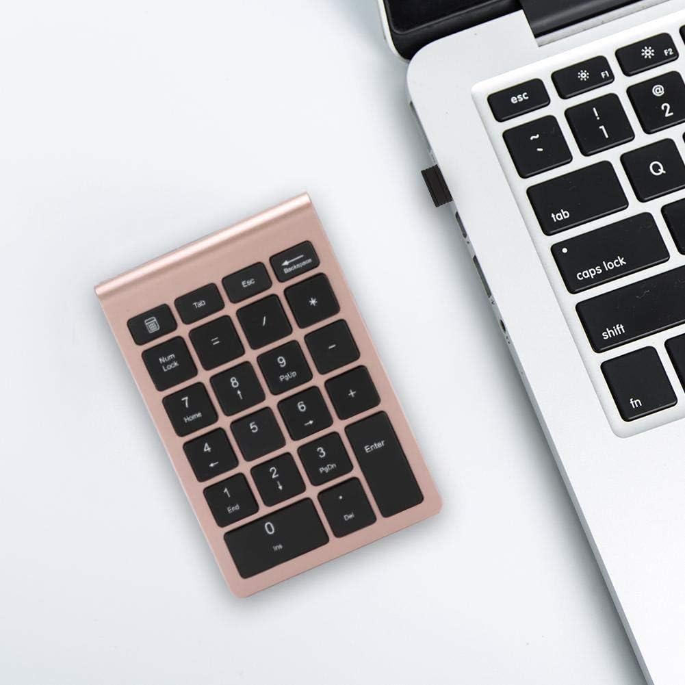 Teclado Numérico Inalámbrico Hilitand 22 Teclas USB Oro Rosa