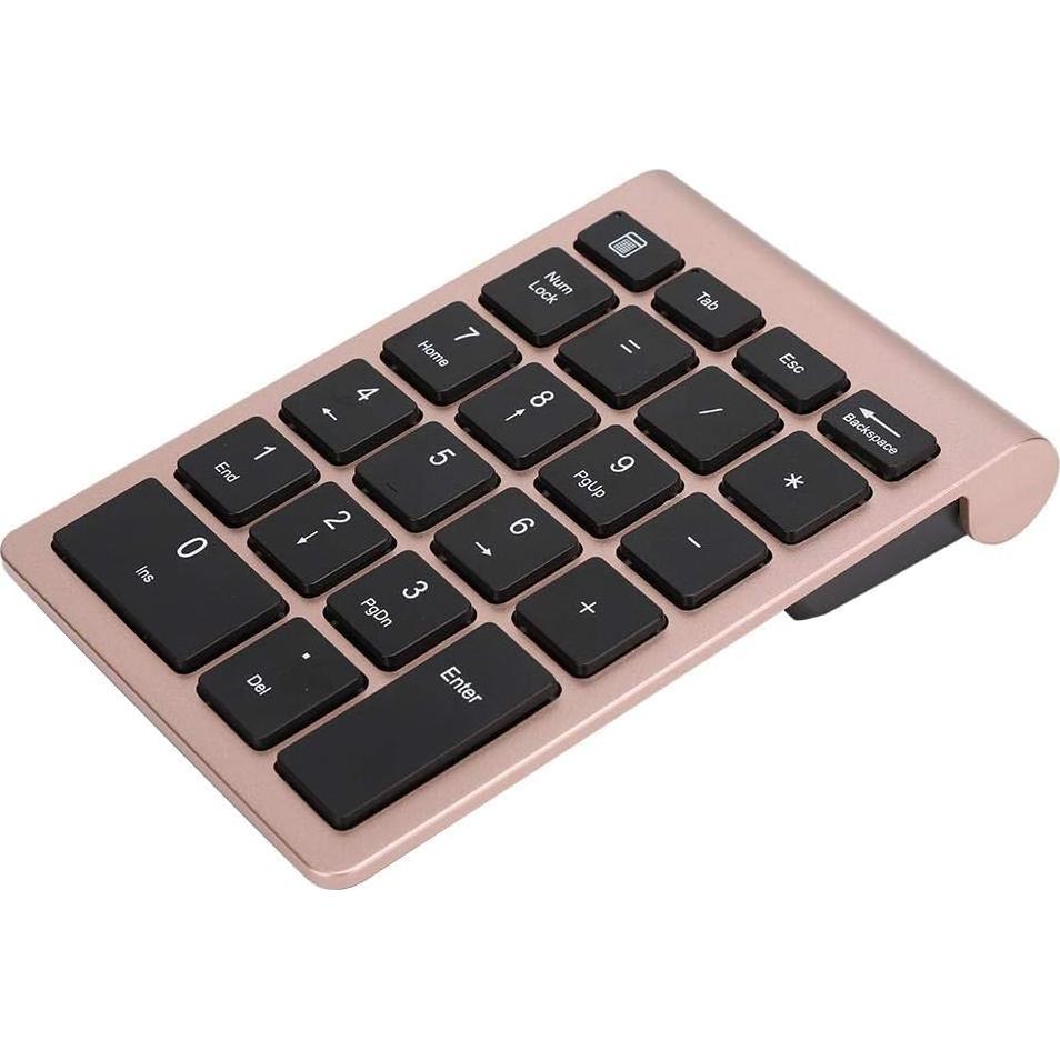 Teclado Numérico Inalámbrico Hilitand 22 Teclas USB Oro Rosa